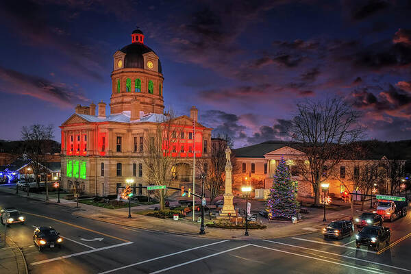 New Philadelphia Art Print featuring the photograph Christmas in New Philadelphia by Deborah Penland