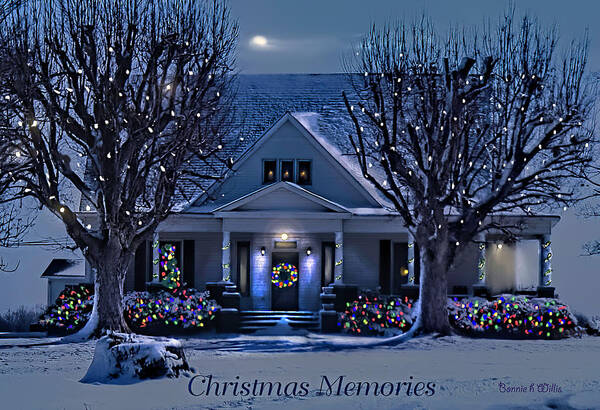 Christmas Card Art Print featuring the photograph Christmas Memories2 by Bonnie Willis