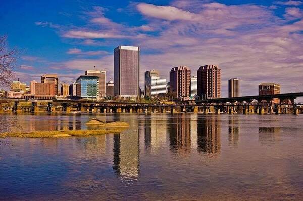  Art Print featuring the photograph City of Richmond on The James by Stephen Dorton