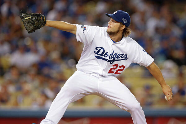 Playoffs Art Print featuring the photograph Clayton Kershaw by Rob Leiter