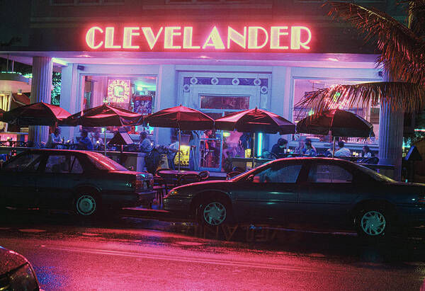 © 2021 Lou Novick All Rights Reversed Art Print featuring the photograph Clevelander Hotel by Lou Novick