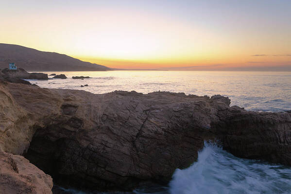 Coastal Sunrise Art Print featuring the photograph Coastal Calfifornia Sunrise by Matthew DeGrushe