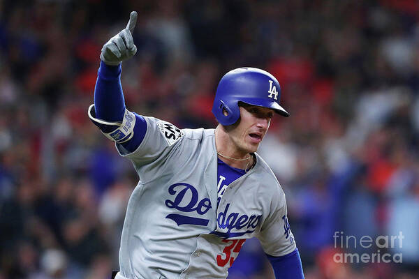 Ninth Inning Art Print featuring the photograph Cody Bellinger by Tom Pennington