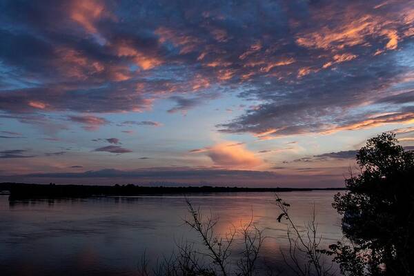 Fine Art Art Print featuring the photograph Colorful Sunset by Kim Sowa