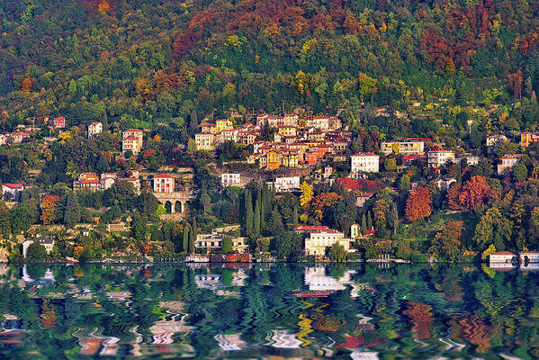 Lake Como Art Print featuring the photograph Colors of Como by Lee Sie