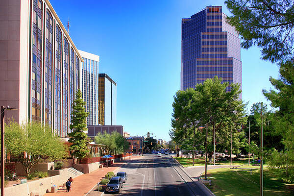 Congress Art Print featuring the photograph Congress Street Tucson by Chris Smith