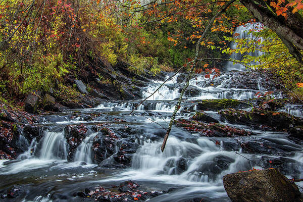 Conrad Art Print featuring the photograph Conrad Mills Falls Autumn by White Mountain Images