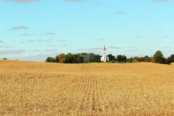 Church Art Print featuring the photograph Country Church by Lens Art Photography By Larry Trager