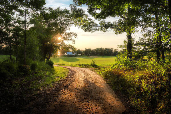 Country Art Print featuring the photograph Country Roads, Take Me Home by Owen Weber