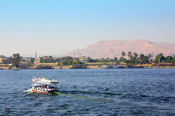 Egypt Art Print featuring the photograph crossing of the Nile in Egypt by Mikhail Kokhanchikov