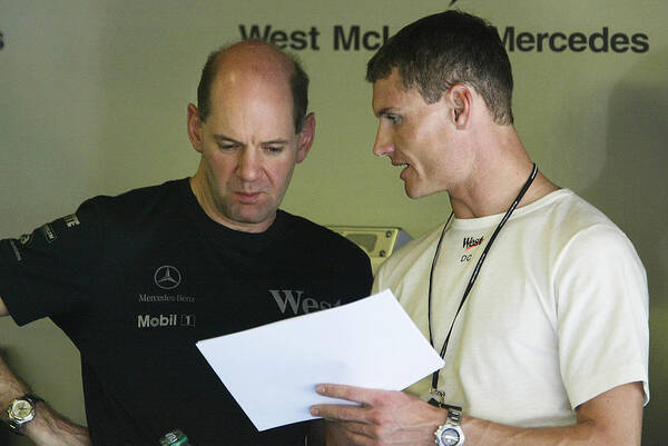 Scotland Art Print featuring the photograph David Coulthard chats to Adrian Newey by Clive Mason