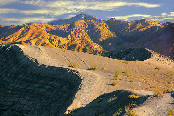 Desert Art Print featuring the photograph Death Valley at Sunset by Mike McGlothlen
