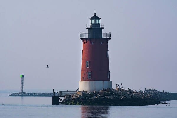 Lighthouse Art Print featuring the photograph Delaware Breakwater East End Lighthouse by Rose Guinther