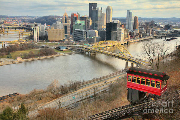 Pittsburgh Art Print featuring the photograph Descending To The Steel City In 2021 by Adam Jewell