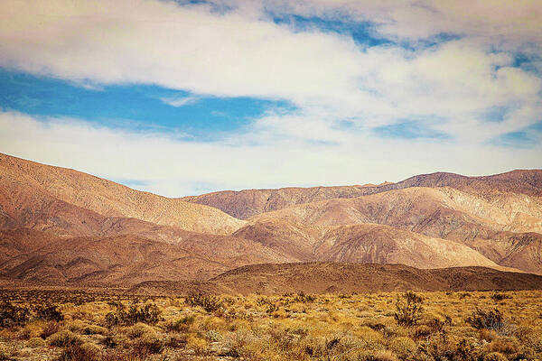 Landscapes Art Print featuring the photograph Desert Hills by Claude Dalley