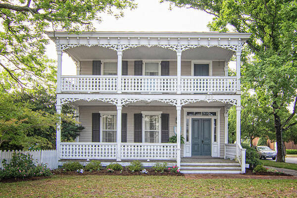 Beaufort Art Print featuring the photograph Dr. James Manney Historic House - Beaufort NC by Bob Decker