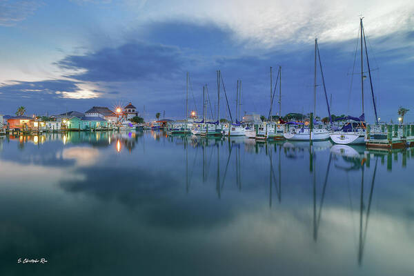 An Early Morning From The Rockport Harbor Marina (rockport Art Print featuring the photograph Dreamy Dawn by Christopher Rice