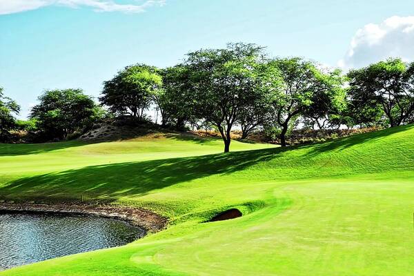Golf Courses Art Print featuring the photograph Dunes of Maui Lani Golf Course by Kirsten Giving