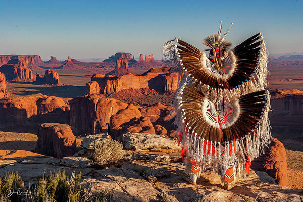 Southwest Art Print featuring the photograph Eagle Feathers by Dan Norris