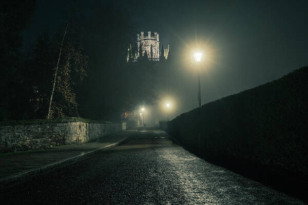 Ely Art Print featuring the photograph Ely Cathedral - Octagon in the fog by James Billings