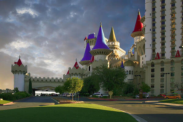 Excalibur Art Print featuring the photograph Excalibur fairytale hotel Vegas by Chris Smith