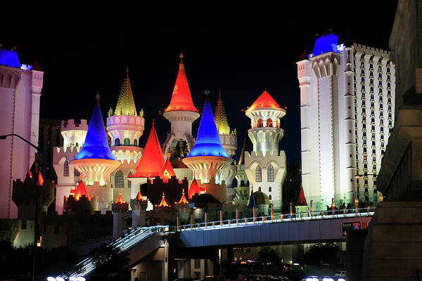 Excalibur Art Print featuring the photograph Excalibur hotel by Chris Smith