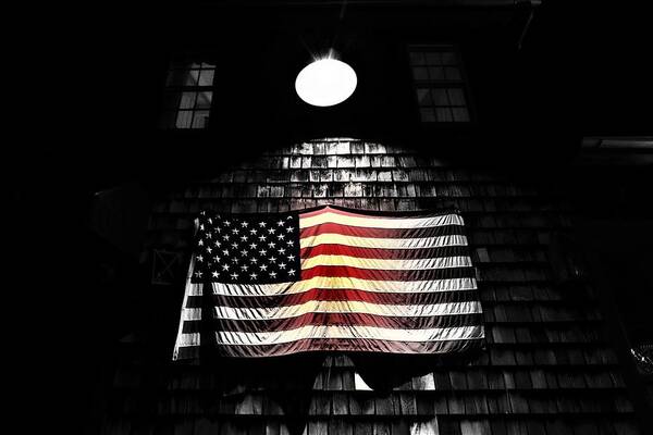 Flag Art Print featuring the photograph Fading by Tim Kuret