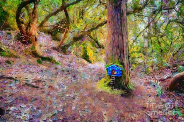 Fairy House Art Print featuring the painting Fairy House by Eva Lechner