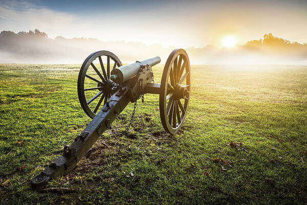 Civil War Art Print featuring the photograph Foggy Morning At Shiloh by Jordan Hill