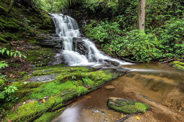 Gage Creek Falls Art Print featuring the photograph Gage Creek Falls by Chris Berrier