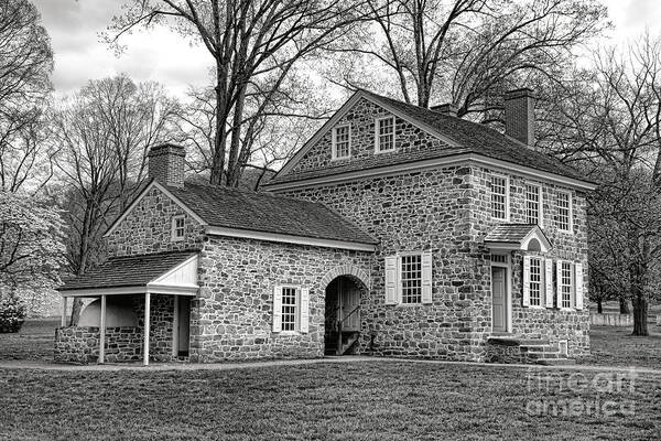 Valley Art Print featuring the photograph George Washington Valley Forge Headquarters in Isaac Potts House by Olivier Le Queinec