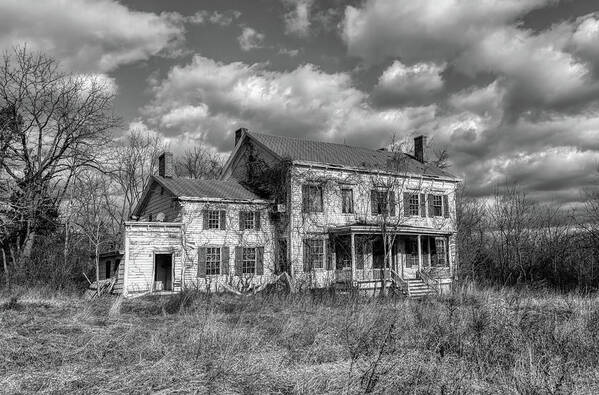 Voorhees Farm Art Print featuring the photograph Ghost House by David Letts