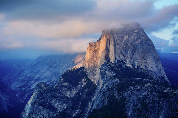 Yosemite National Park Art Print featuring the photograph Glacier Point Yosemite Sunset by Kyle Hanson