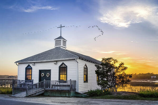Pawley's Island Art Print featuring the photograph God's Illumination by Jim Miller