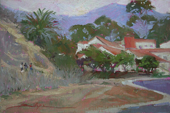 Catalina Island Ca Art Print featuring the painting Going Home Catalina by Betty Jean Billups