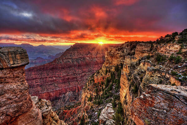 Grand Canyon Art Print featuring the photograph Grand Sunrise by Beth Sargent