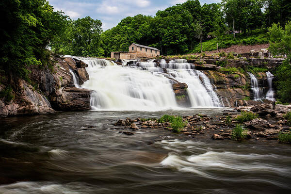 Waterfall Art Print featuring the photograph Great Falls Connecticut by Marlo Horne