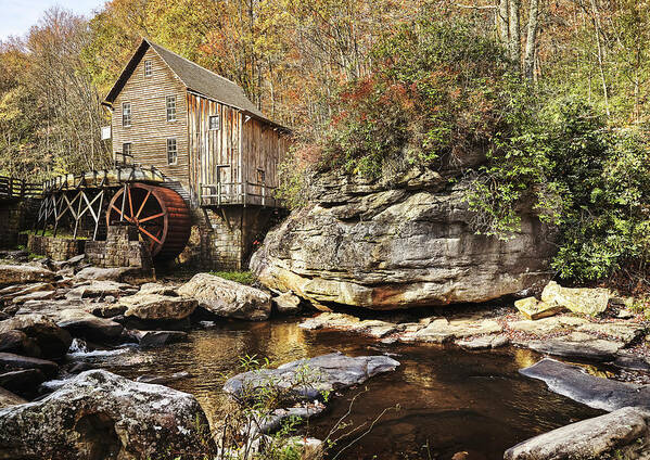 Mill Art Print featuring the photograph Grist Mill by Mango Art