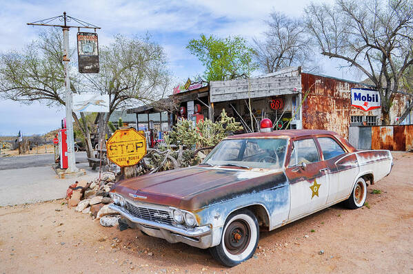 Route 66 Art Print featuring the photograph Hackberry Mother Road by Kyle Hanson