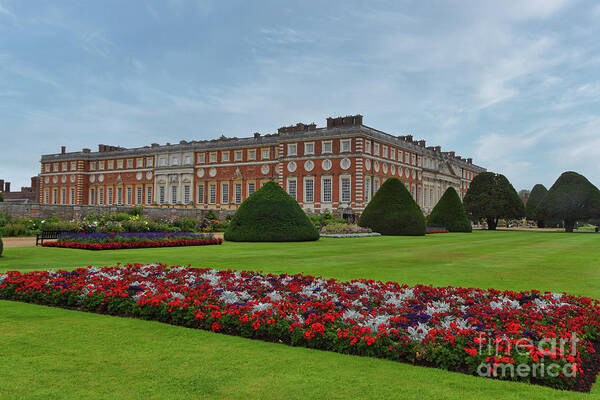 Hampton Court Palace Art Print featuring the photograph Hampton Court Palace England by Abigail Diane Photography