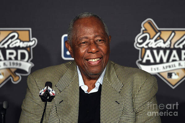 Game Two Art Print featuring the photograph Hank Aaron by Jason Miller