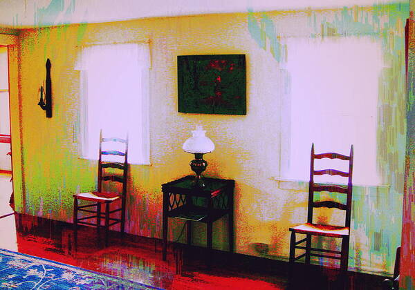 Living Room. Parlor Art Print featuring the digital art Have a Seat by Cliff Wilson