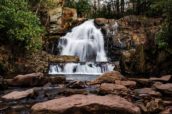 Hawk Falls Art Print featuring the photograph Hawk Falls by Rose Guinther