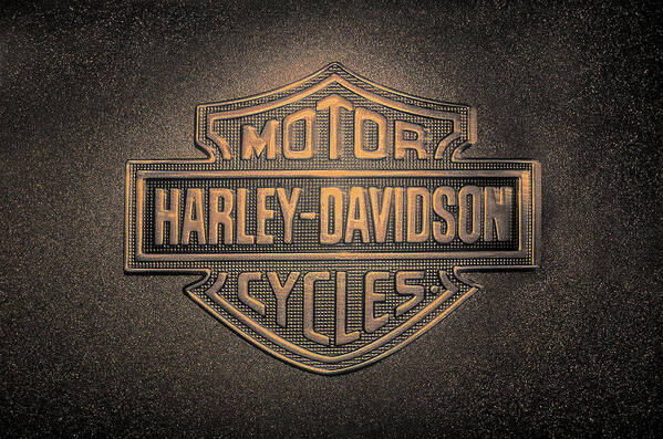 Motorcycle Art Print featuring the digital art Harley Davidson-4 by John Kirkland