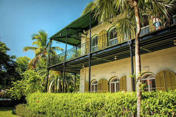 Architecture Art Print featuring the photograph Hemingway House Key West by Kristia Adams