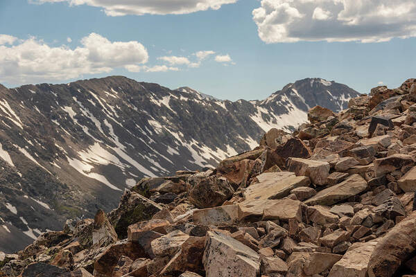 Nature Art Print featuring the photograph Hiking 14er by Nathan Wasylewski