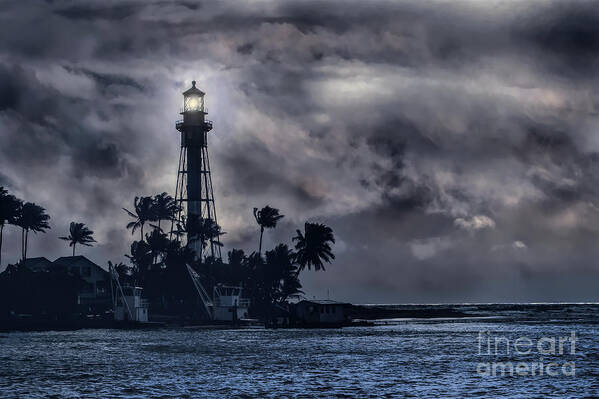 Hillsboro Art Print featuring the photograph Hillsboro Lighthouse by Ed Taylor