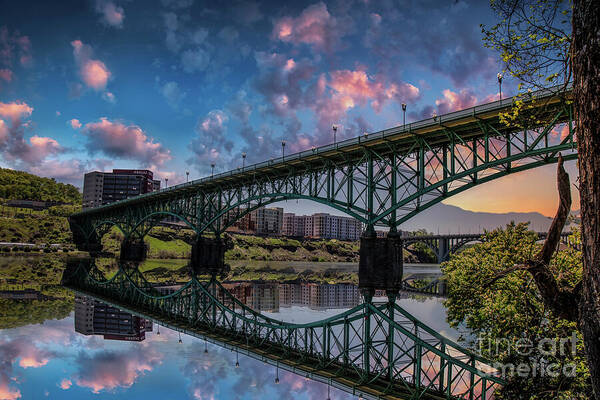 Bridge Art Print featuring the photograph Historic Gay Street Bridge at Knoxville by Shelia Hunt