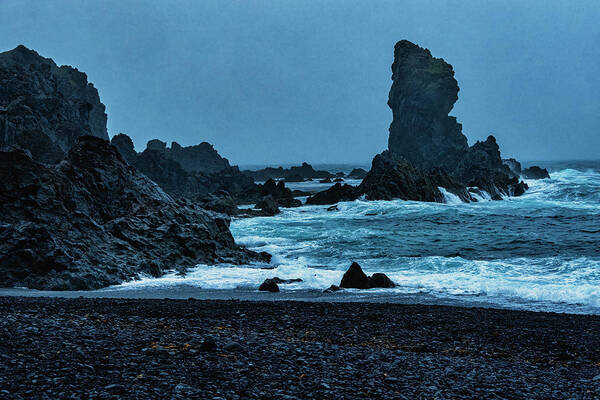Iceland Art Print featuring the photograph Iceland Coast by Tom Singleton