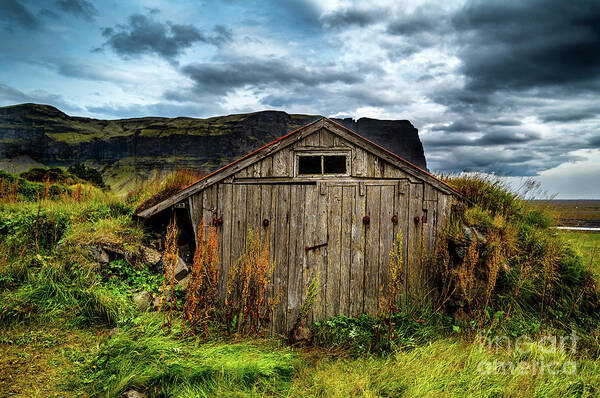 Iceland Farm Shed Art Print featuring the photograph Old Iceland Farm Shed by M G Whittingham